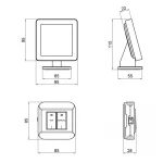 Недельный программируемый термостат Thermo Alliance ТА-2501WiFiRF радиоуправляемый сенсорный c WiFi