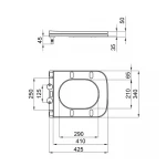 Сидіння для унітаза Qtap Presto з мікроліфтом Slim QT26992615EW