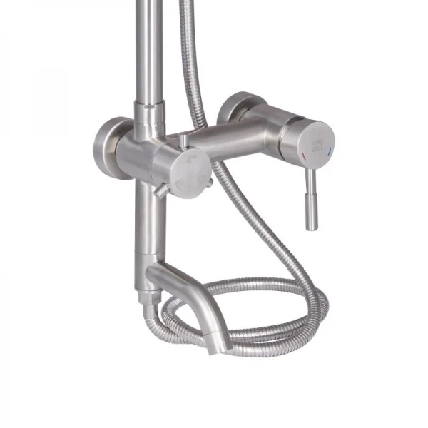 Душевая система для кабины Lidz Aria 1032 на три потребителя (с изливом) (k35) LDARI1032NKS43372 Nickel