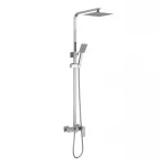 Душевая система для кабины Lidz Kubis 1031 на три потребителя (с изливом) (k35) LDKUB1031NKS43380 Nickel