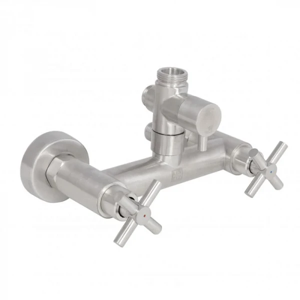 Душевая система для кабины Lidz Wind 1363 двухвентильный на два потребителя LDWIN1363NKS43389 Nickel