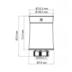 Беспроводной програмируемый сервопривод для термостатического крана (Белый матовый) ZTRV-BY-100(W)