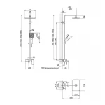 Душевая система Qtap Gemini 51103KNG