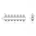 Коллектор Icma с регулировочными вентилями 1
