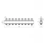 Коллектор Icma с регулировочными вентилями 1