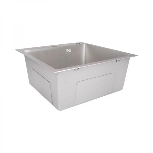 Мойка для кухни интегрированная Lidz Handmade H5050G (LDH5050GPVD43620) Brushed Grey PVD 3,0/1,0 мм