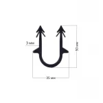 Скоба якорная Thermo Alliance для пола (пачка 100 шт.)