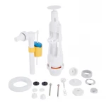 Зливний механізм для унітаза LT05 з клапаном бокової подачі 1/2, хром кнопка Lidz