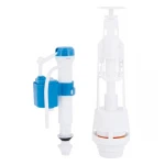 Зливний механізм для унітаза LT06 з клапаном нижньої подачі 1/2, хром кнопка Lidz