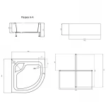 Душевой поддон Lidz KAPIELKA ST90x90x41