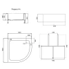 Душевой поддон Lidz KAPIELKA ST80x80x26 с панелью