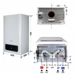 Комплект для коаксиального дымохода 1000 мм, 60/100 (Condensing)(EWA)