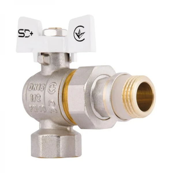 SD Кран Американка с антипротечкой угловой 1/2 PN40 конус   SD901NW15PN40