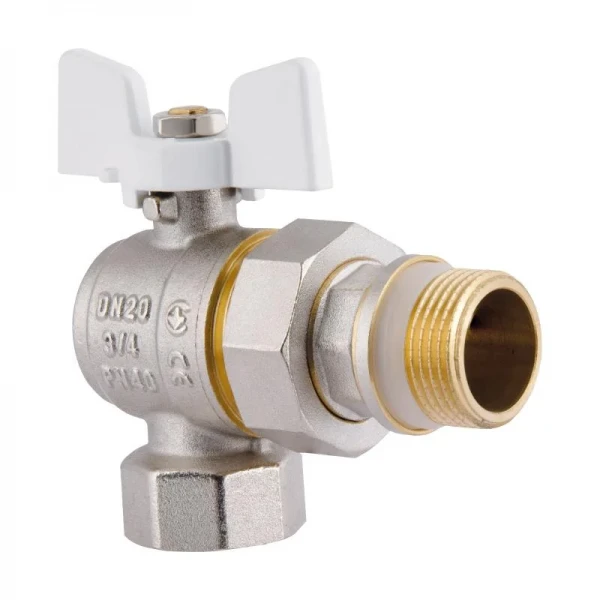 SD Кран Американка c антипротечкой угловой 3/4 PN40 конус   SD901NW20PN40