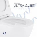 Унитаз подвесной Qtap Robin New безободковый с сиденьем Soft-close QT13332381АSW