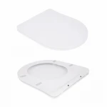 Унитаз подвесной Qtap Robin New безободковый с сиденьем Soft-close QT13332381АSW