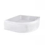 Lidz Latwa SC90x90.SAT.MID.FR Душевая кабина полукруглая, стекло Frost 4 мм + Lidz Душевой поддон KAPIELKA ST90x90x26, с панелью