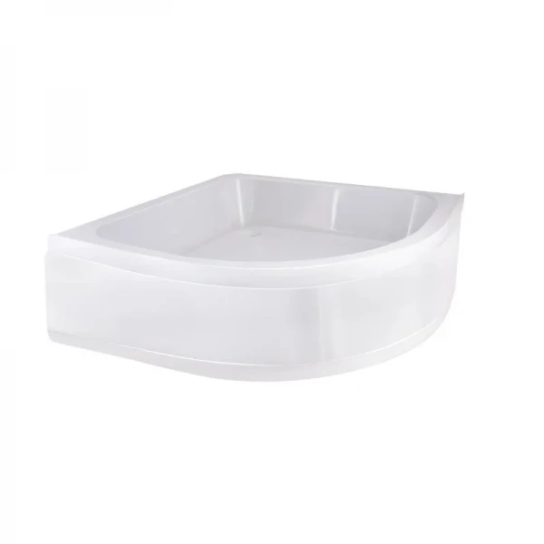 Lidz Latwa SC90x90.SAT.MID.GR Душевая кабина полукруглая, стекло тон. 4 мм + Lidz Душевой поддон KAPIELKA ST90x90x26, с панелью