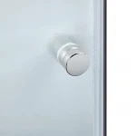 Душова кабіна Latwa SC90x90.SAT.HIGH.FR полукругла, скло Frost 4 мм + Душовий піддон KAPIELKA ST90x90x41, з панеллю Lidz