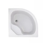 Душова кабіна Latwa SC90x90.SAT.HIGH.FR полукругла, скло Frost 4 мм + Душовий піддон KAPIELKA ST90x90x41, з панеллю Lidz