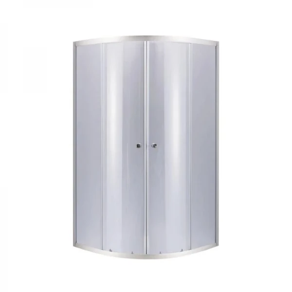 Lidz Latwa SC80x80.SAT.MID.GR Душевая кабина полукруглая, стекло тон. 4 мм + Lidz Душевой поддон KAPIELKA ST80x80x26, с панелью