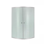 Lidz Latwa SC80x80.SAT.MID.FR Душевая кабина полукруглая, стекло Frost 4 мм + Lidz Душевой поддон KAPIELKA ST80x80x26, с панелью