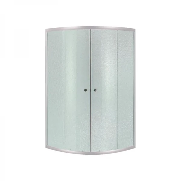 Lidz Latwa SC80x80.SAT.MID.FR Душевая кабина полукруглая, стекло Frost 4 мм + Lidz Душевой поддон KAPIELKA ST80x80x26, с панелью