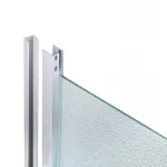 Lidz Latwa SC80x80.SAT.MID.FR Душевая кабина полукруглая, стекло Frost 4 мм + Lidz Душевой поддон KAPIELKA ST80x80x26, с панелью