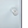 Душова кабіна Latwa SC80x80.SAT.MID.FR полукругла, скло Frost 4 мм + Душовий піддон KAPIELKA ST80x80x26, з панеллю Lidz