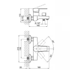 Смеситель для ванны Brinex 35W 006N