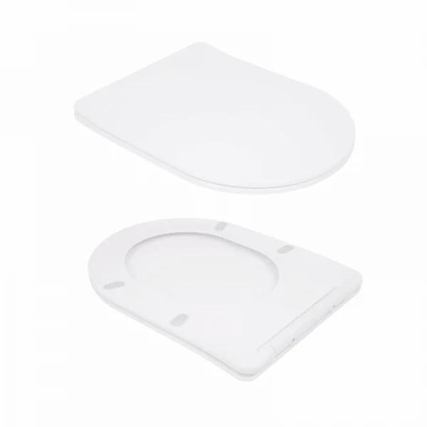 Унитаз-компакт Qtap Scorpio безободковый Ultra Quiet с сиденьем Soft-close QT14226088AW