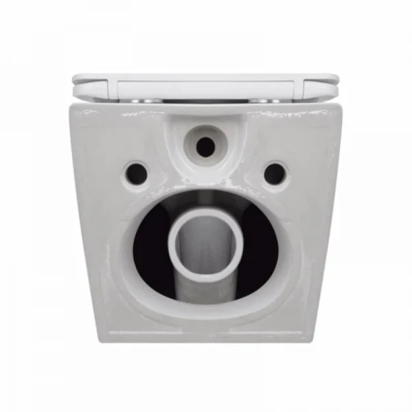 Унитаз подвесной Qtap Jay безободковый Ultra Quiet с сиденьем Soft-close QT07335177W