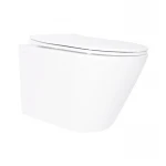 Унитаз подвесной Qtap Swan безободковый Ultra Quiet с сиденьем Soft-close QT16335179W