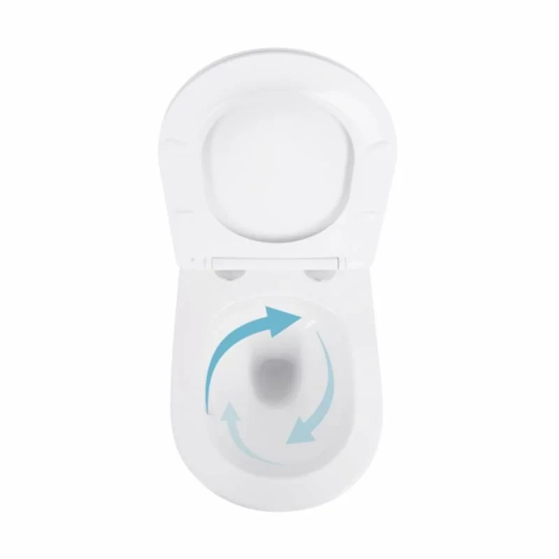 Унитаз подвесной Qtap Swan безободковый Ultra Quiet с сиденьем Soft-close QT16335179W