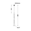 SD FORTE Шланг для воды, NYLON   М10*80 см длинный (пара)   SF390W80L