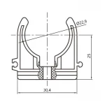 Крепеж PPR Thermo Alliance 20