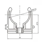 Крепеж PPR Thermo Alliance 25
