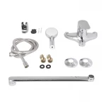 Смеситель для ванны Lidz Tani 0052 с поворотным изливом (c душевым гарнитуром) (k40) LDTAN0052CRM44960 Chrome