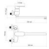 Смеситель для ванны Lidz Tani 0051 с поворотным изливом (c душевым гарнитуром) (k40) LDTAN0051CRM44961 Chrome
