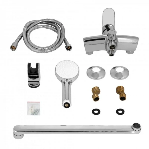 Смеситель для ванны Lidz Tani 005 с поворотным изливом (c душевым гарнитуром) (k40) LDTAN005CRM44962 Chrome