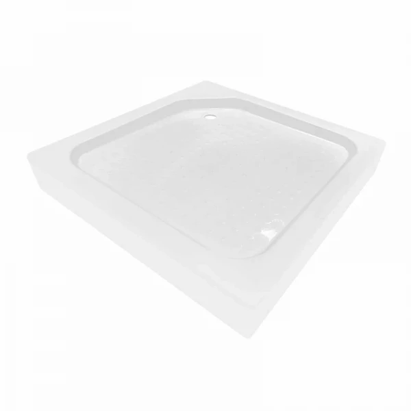Душевой поддон Kapielka ST90x90x14 низкий, полукруглый,  диаметр слива 52 мм Lidz