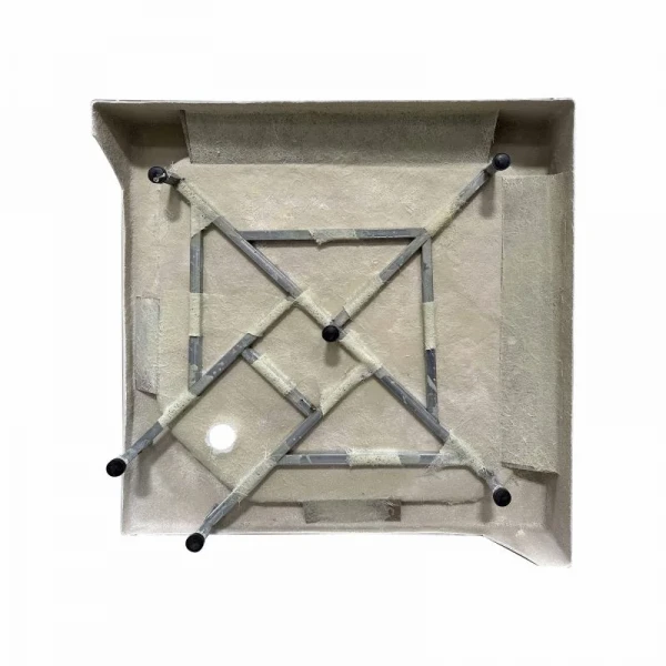 Душевой поддон Kapielka ST90x90x14 низкий, полукруглый,  диаметр слива 52 мм Lidz