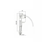 Клапан LT04 нижної подачі 1/2 Lidz