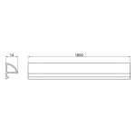 Набор декоративные планки для поддона и ванны (2x1м) + соединение + 2 колпачка Qtap WCS011