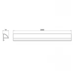 Набор декоративные планки для поддона и ванны (2x2м) + соединение + 2 колпачка Qtap WCS012