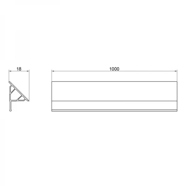 Набор декоративные планки для поддона и ванны (2x1м) + 2 колпачка Qtap WCS021