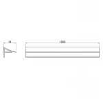 Набор декоративные планки для поддона и ванны (2x1м) + соединение + 2 колпачка Qtap WCS031