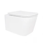 Унітаз підвісний Qtap Crow безобідковий з сідінням Soft-close QT05335171W