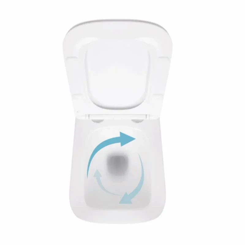 Унітаз підвісний Qtap Crow безобідковий з сідінням Soft-close QT05335171W