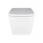 Готове рішення Qtap для ванної кімнати: підвісний унітаз Crow Ultra Quiet + комплект інсталяції Nest 4 в 1 (квадратна клавіша Chrome)